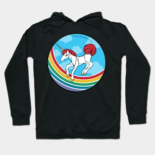 Rainbow Unicorn v10 — Dancing Uniquorn Illustration series Hoodie